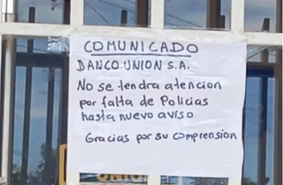 Banco Unión y Segip suspenden temporalmente la atención al público en el trópico de Cochabamba debido a los bloqueos.