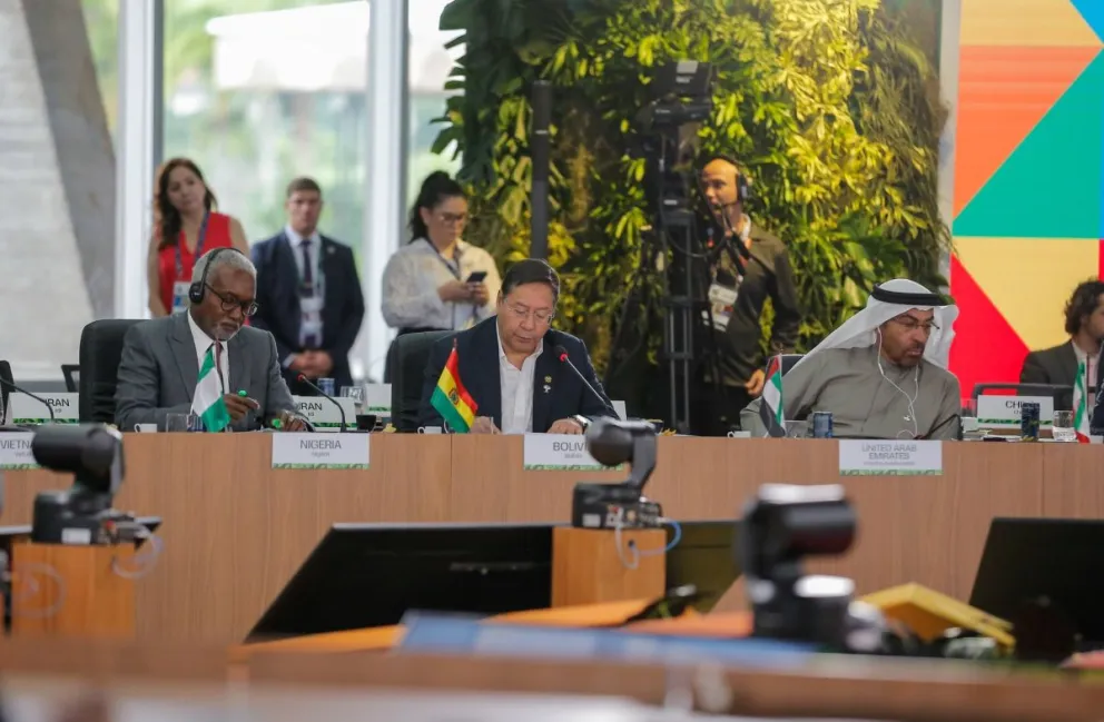 Arce propone a los BRICS una alianza energética y un bloque por la justicia climática