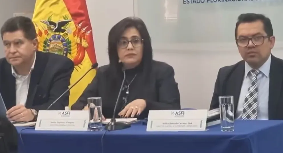 Directora de ASFI evita responder sobre préstamos millonarios a hijos del presidente Luis Arce