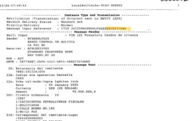 Denuncian que YPFB y BCB transfirieron fondos a Botrading mediante banco en EE.UU.