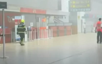 Incendio en restaurante de Viru Viru obligó a evacuar la terminal y suspender vuelos