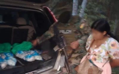 Detienen a Elba Terán con 10 kilos de cocaína en Trópico de Cochabamba