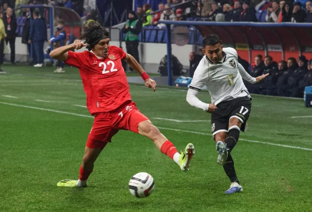 Bolivia cae 3-0 ante Rusia en amistoso FIFA tras mostrar actitud pero sufrir desconcentraciones