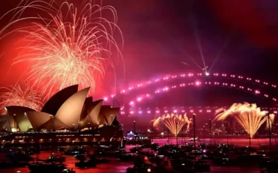 Australia y Nueva Zelanda reciben el 2026 con deslumbrantes espectáculos de fuegos artificiales