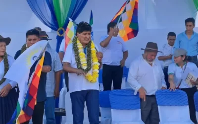 Evo Morales reaparece en Chimoré tras más de un mes y lidera proclamación de candidatos en el trópico