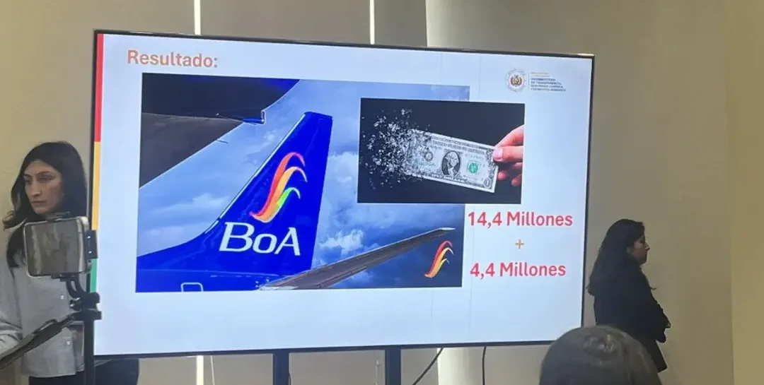 Gobierno denuncia pérdida de Bs 18 millones por vuelos de BoA a La Habana y presenta querella penal