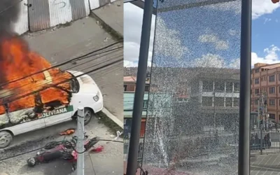 Violencia en La Paz: saqueos, destrozos y enfrentamientos dejan heridos tras marcha hacia plaza Murillo